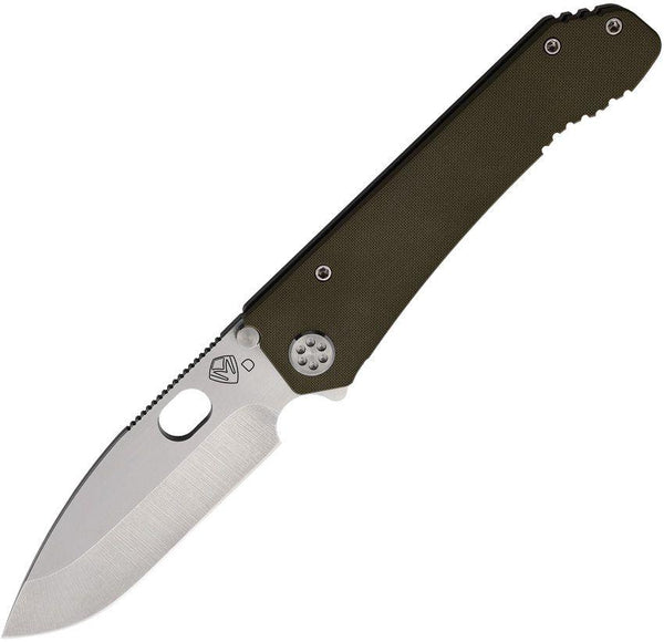 Medford Deployment Framelock OD Green G10 Tumbled D2 - Knives.mx