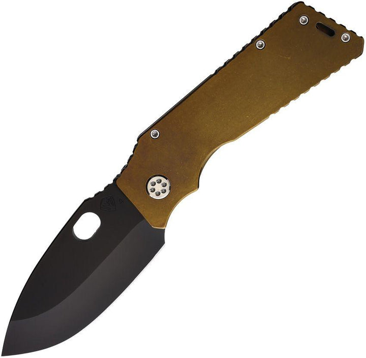 Medford Fat Daddy Framelock Bronze anodized Titanium D2 - Knives.mx