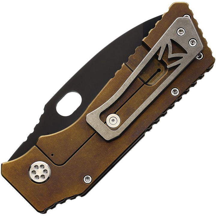 Medford Fat Daddy Framelock Bronze anodized Titanium D2 - Knives.mx