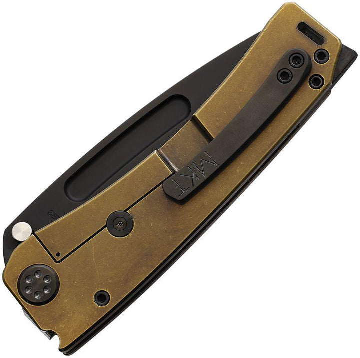 Medford Marauder H Framelock Bronze Titanium Black PVD Coated Tanto S45VN - Knives.mx