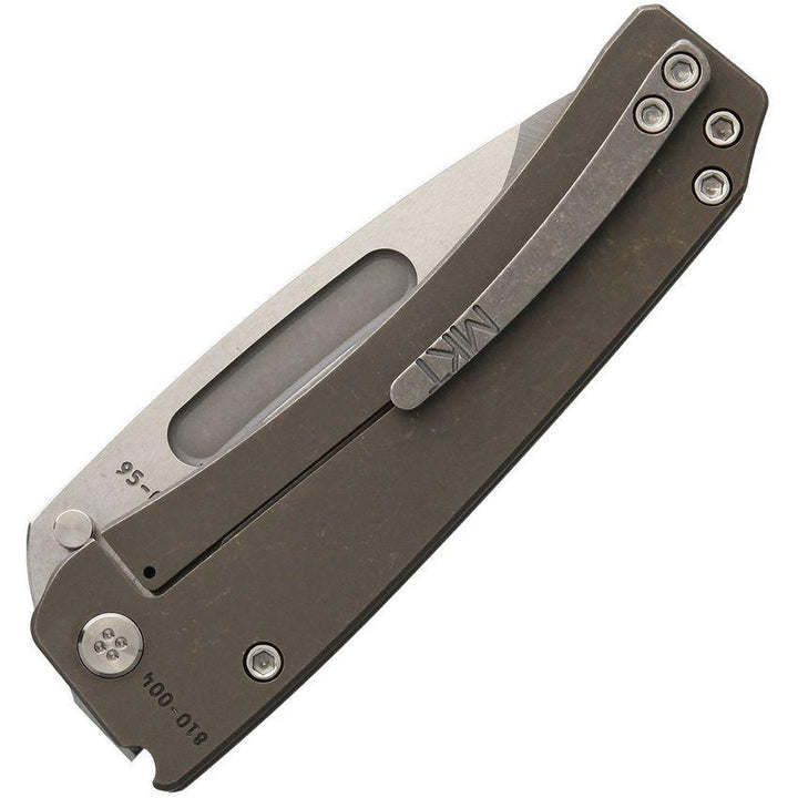 Medford Midi Marauder Framelock Bronze Anodized Titanium Tumbled S35VN - Knives.mx