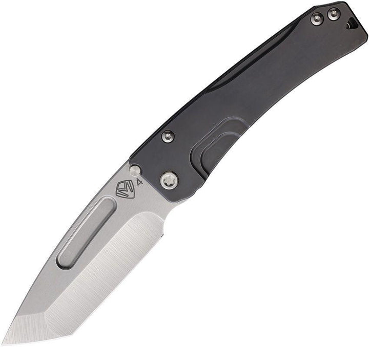 Medford Slim Midi Framelock Gray PVD Titanium Tumbled Tanto S45VN - Knives.mx