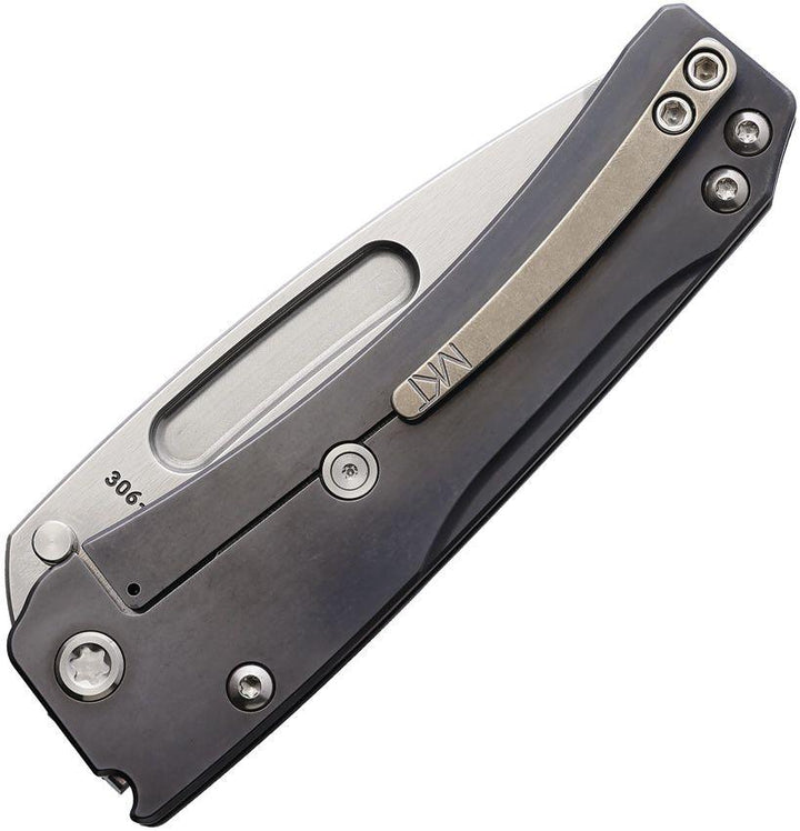 Medford Slim Midi Framelock Gray PVD Titanium Tumbled Tanto S45VN - Knives.mx