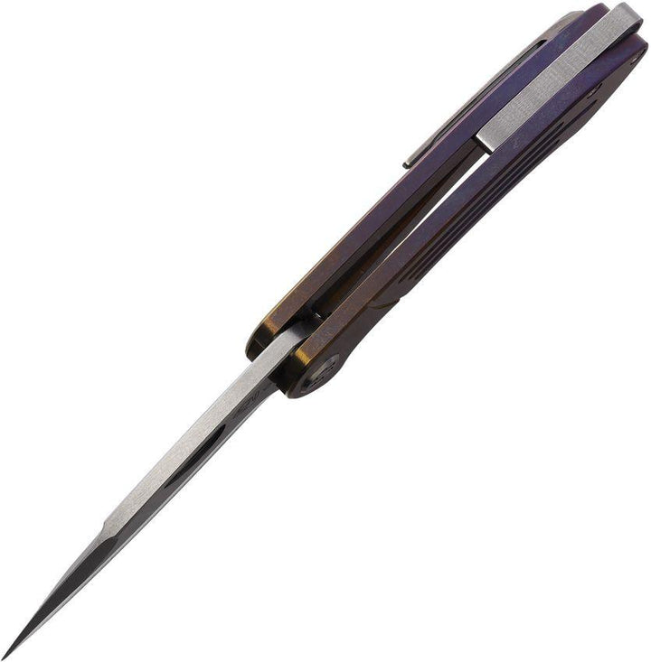 Medford Theseus Framelock Bronze & Violet Fade Titanium Stonewash S35VN - Knives.mx