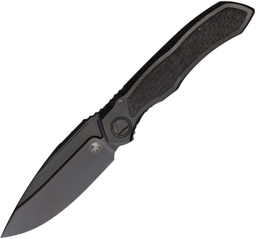 Microtech Anax Framelock Black Stonewash Titanium DLC Coated Premium Steel - Knives.mx