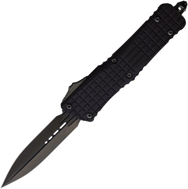 Microtech Auto Combat Troodon D/E OTF Black Frag Pattern G10 DLC Coated Bohler M390 - Knives.mx