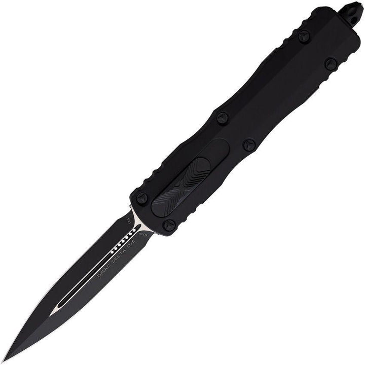 Microtech Auto Dirac Delta D/E Black Anodized Aluminum Tactical Black DLC & Satin Bohler M390 - Knives.mx