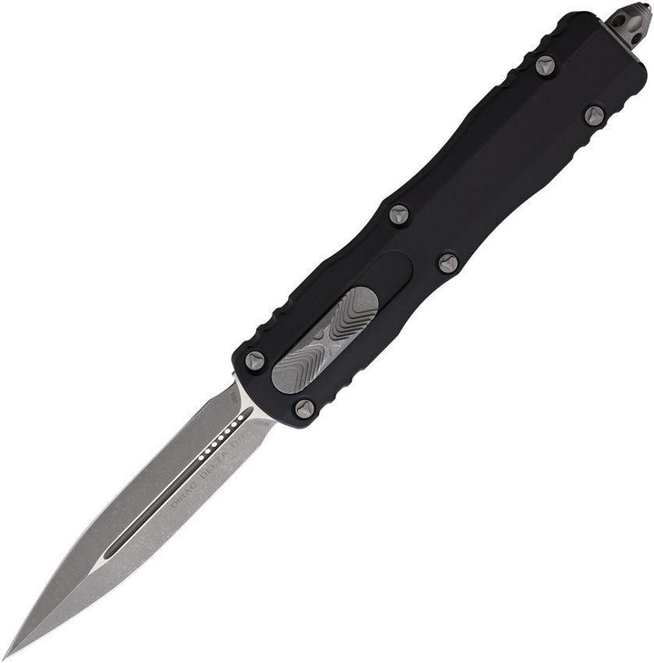 Microtech Auto Dirac Delta D/E OTF Black Anodized Aluminum Apocalyptic Bohler M390 - Knives.mx