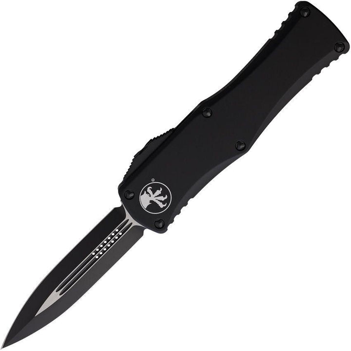 Microtech Auto Hera OTF Black Aluminum D/E Cerakote & Satin Premium Steel - Knives.mx