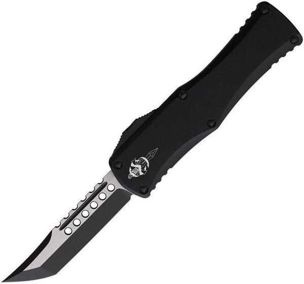 Microtech Auto Hera OTF HH Tactical Black Aluminum Two Tone Tanto Premium Steel - Knives.mx