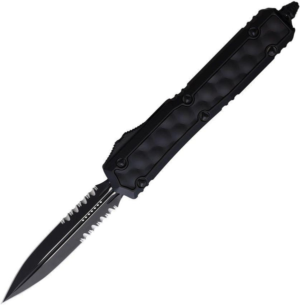 Microtech Auto Makora D/E OTF Blackout Aluminum w Bubble Insert DLC P/S Premium Steel - Knives.mx