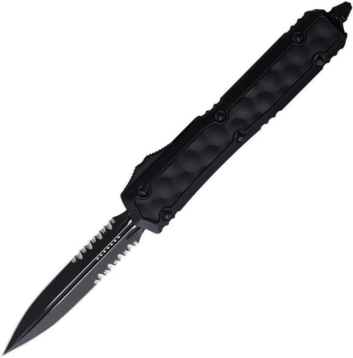 Microtech Auto Makora D/E OTF Blackout Aluminum w Bubble Insert DLC P/S Premium Steel - Knives.mx