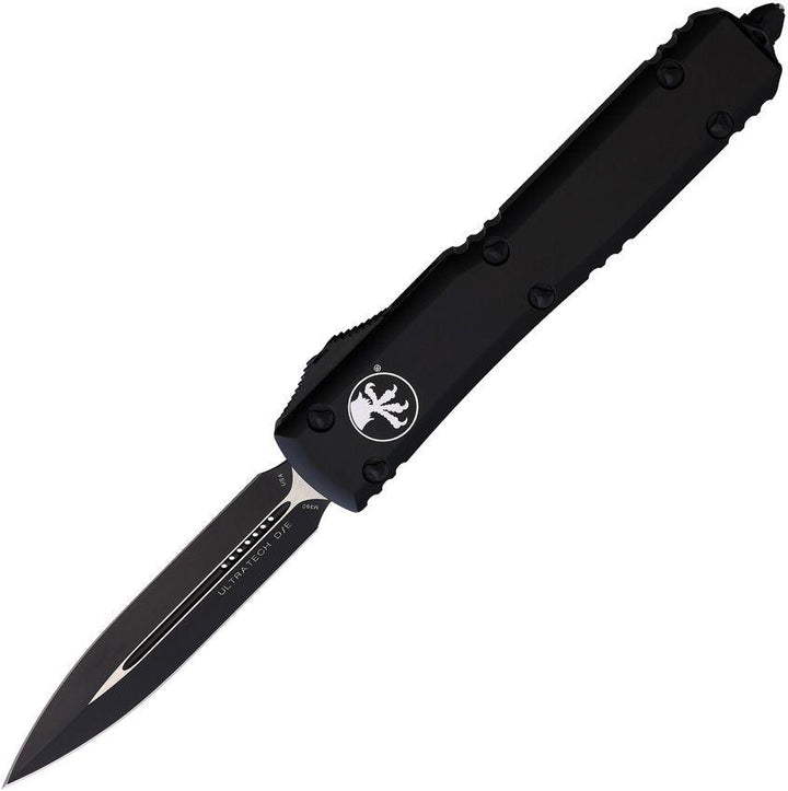 Microtech Auto Ultratech D/E Black Aluminum Satin & Cerakote Bohler M390 - Knives.mx