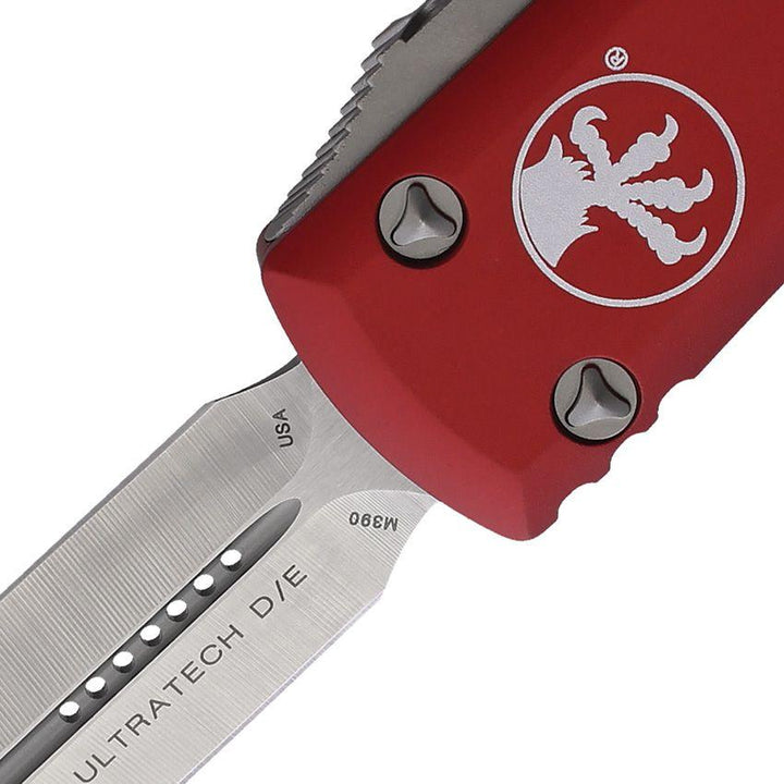 Microtech Auto Ultratech D/E OTF Red Aluminum Satin Bohler M390 - Knives.mx