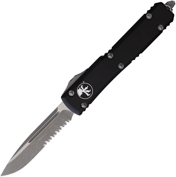 Microtech Auto Ultratech S/E Black Aluminum Apocalyptic P/S Bohler M390 - Knives.mx