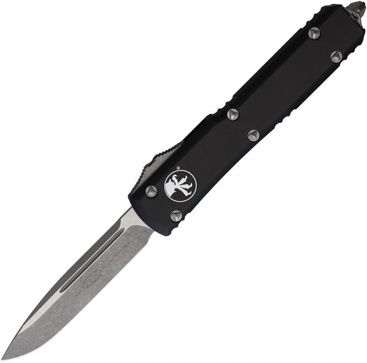 Microtech Auto Ultratech S/E OTF Black Anodized Aluminum Apocalyptic Bohler M390 - Knives.mx