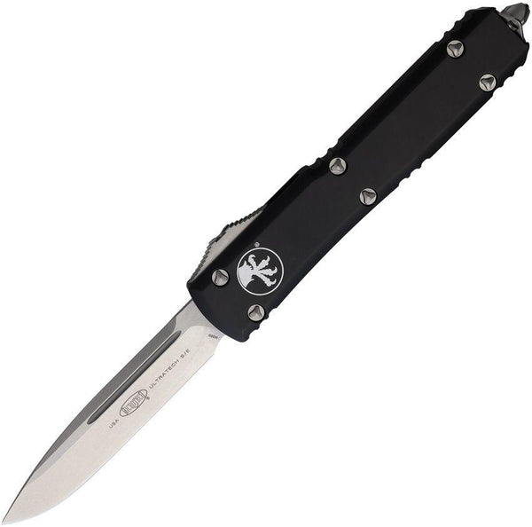 Microtech Auto Ultratech S/E OTF Black Anodized Aluminum Stonewash Bohler M390 - Knives.mx