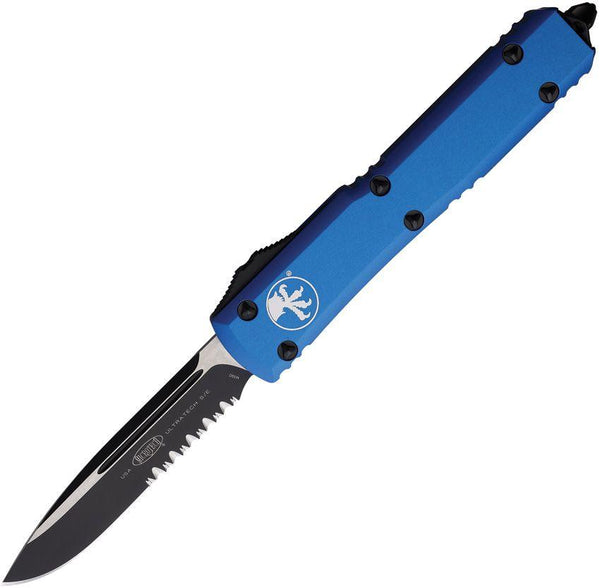 Microtech Auto Ultratech S/E OTF Blue Aluminum Two Tone PS Bohler M390 - Knives.mx