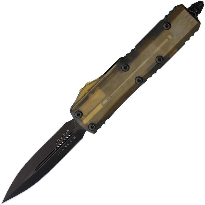 Microtech Auto Utx-85 D/E Dlc Hw Std Ultratech Black DLC CPM MagnaCut - Knives.mx