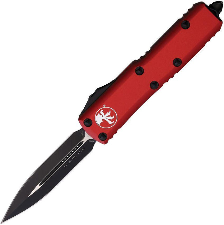 Microtech Auto UTX-85 D/E OTF Red Aluminum Cerakote & Satin Bohler M390 - Knives.mx