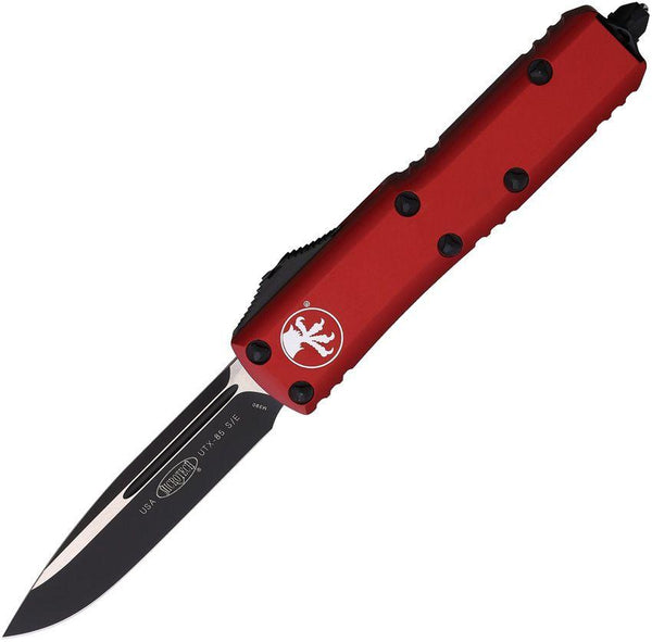 Microtech Auto UTX-85 S/E OTF Red Anodized Aluminum Cerakote & Satin Bohler M390 - Knives.mx