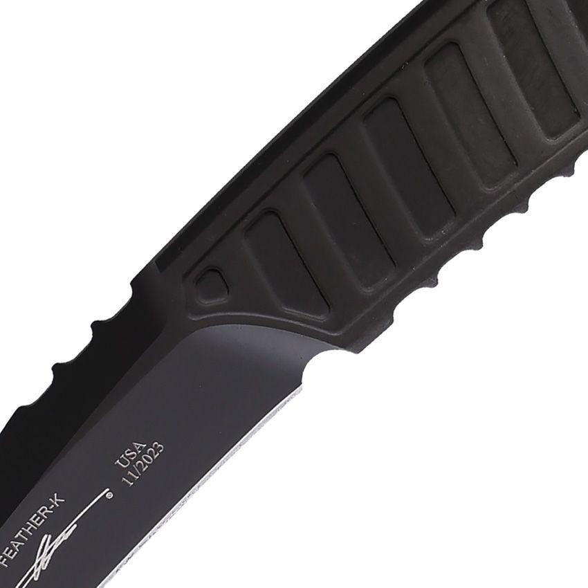 Microtech Feather Fixed Blade Black DLC Coated Premium steel - Knives.mx