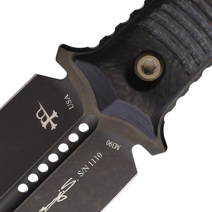 Microtech SBD Dagger Carbon Fiber Black DLC Coated Double Edge Premium Steel - Knives.mx