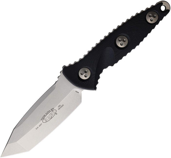 Microtech Socom Alpha Mini T/E Black G10 Stonewash Tanto Bohler M390 - Knives.mx