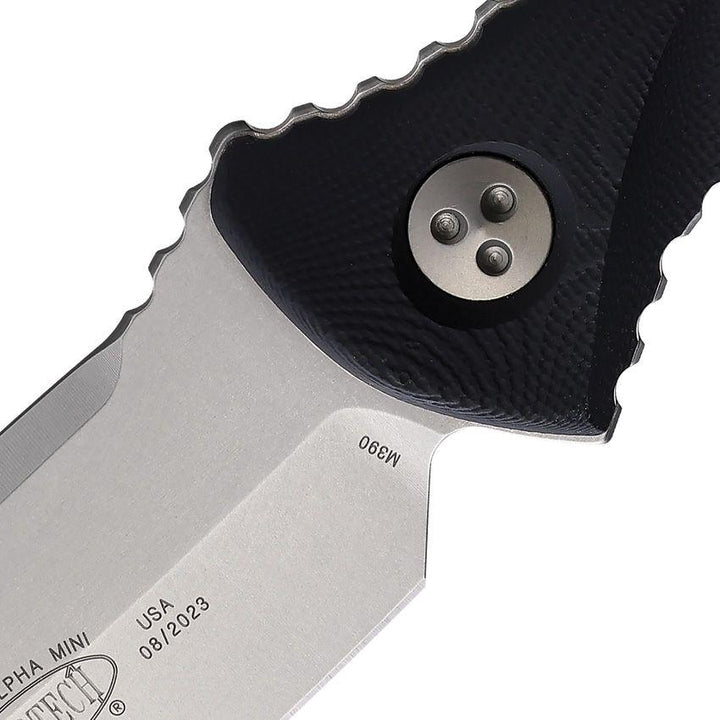 Microtech Socom Alpha Mini T/E Black G10 Stonewash Tanto Bohler M390 - Knives.mx