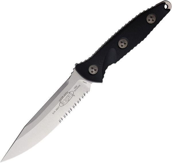 Microtech Socom Alpha S/E Black G10 Stonewash Partially Serrated Bohler M390 - Knives.mx