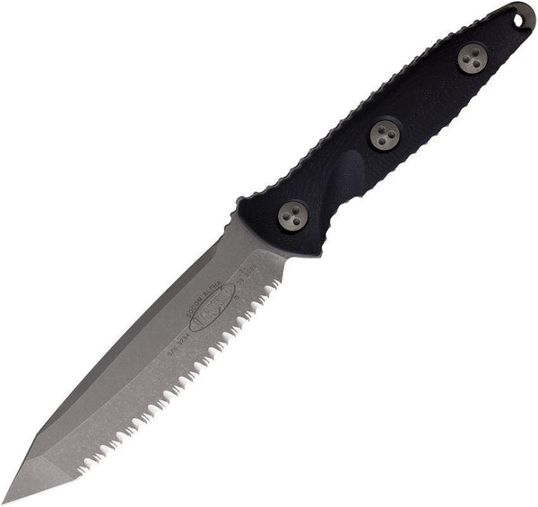 Microtech Socom Alpha T/E Black G10 Apocalyptic Full Serrated Tanto Bohler M390 - Knives.mx