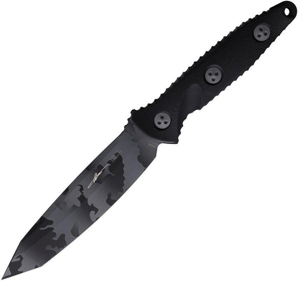 Microtech Socom Alpha T/E Black G10 Urban Camo Tanto Bohler M390 - Knives.mx