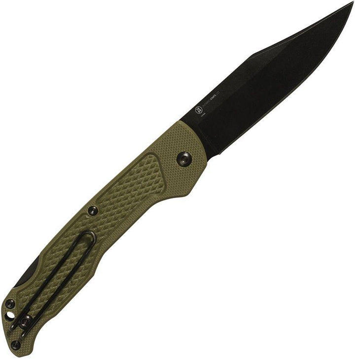 Ontario Camp Plus EDC Lockback Green GFN Black 420 Stainless - Knives.mx