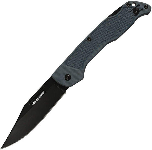 Ontario Camp Plus EDC Lockback Midnight GFN Black 420 Stainless - Knives.mx