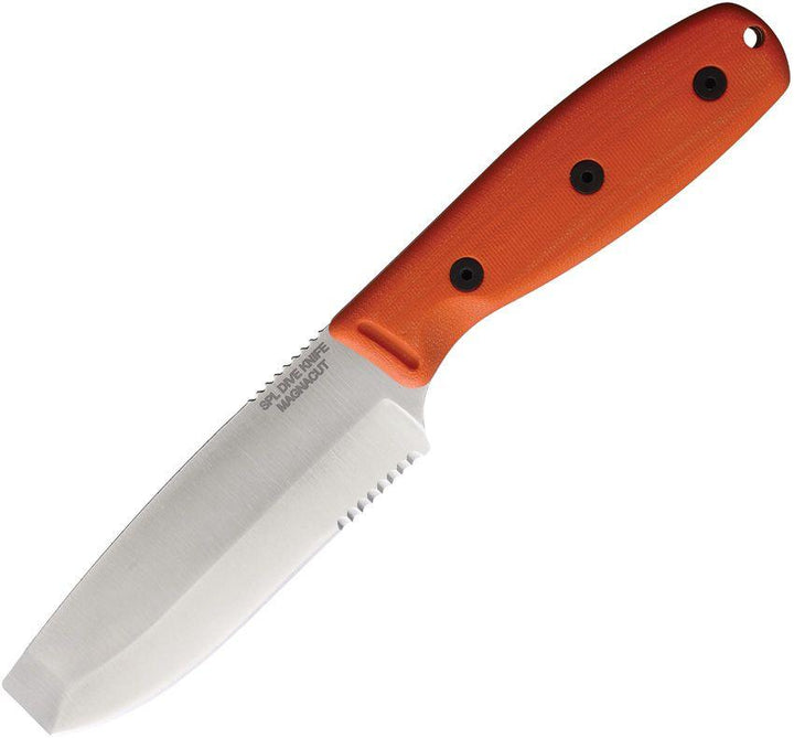 Ontario Dive Knife Orange GFN Satin CPM MagnaCut - Knives.mx