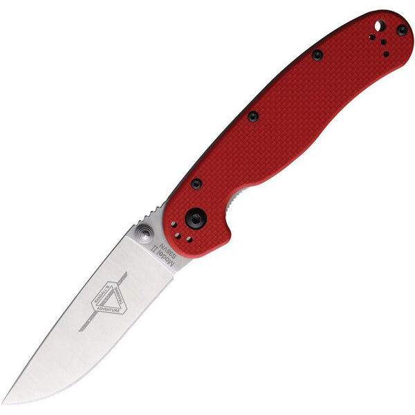 Ontario RAT II Linerlock Red G10 Satin S35VN - Knives.mx