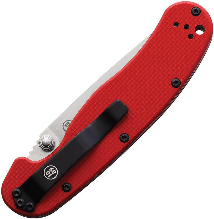 Ontario RAT II Linerlock Red G10 Satin S35VN - Knives.mx