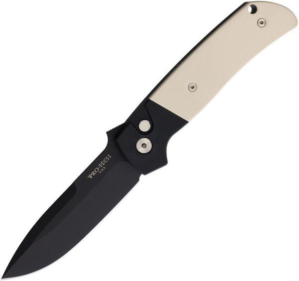 Pro Tech Auto Terzuola ATC Tuxedo Black PVD MagnaCut - Knives.mx