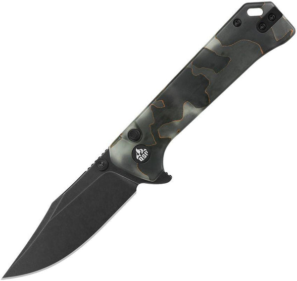 QSP Knife Grebe Raffir Glow Black Stonewash S35VN - Knives.mx