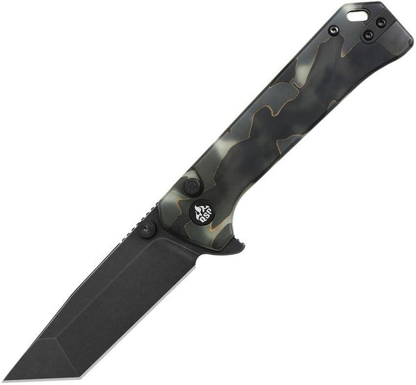 QSP Knife Grebe T Raffir Glow Tanto Black Stonewash S35VN - Knives.mx