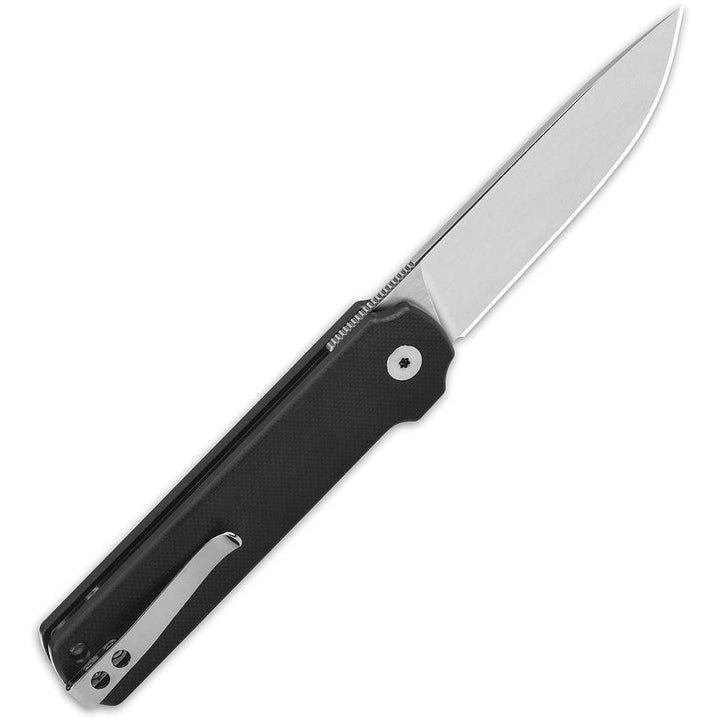 QSP Knife Lark Linerlock Black G10 Satin 14C28N Sandvik - Knives.mx