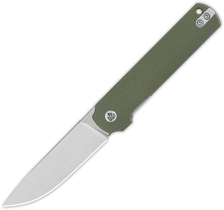 QSP Knife Lark Linerlock Green G10 Satin 14C28N Sandvik - Knives.mx