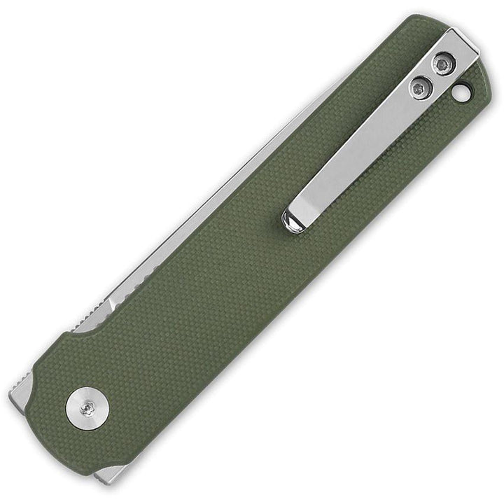 QSP Knife Lark Linerlock Green G10 Satin 14C28N Sandvik - Knives.mx