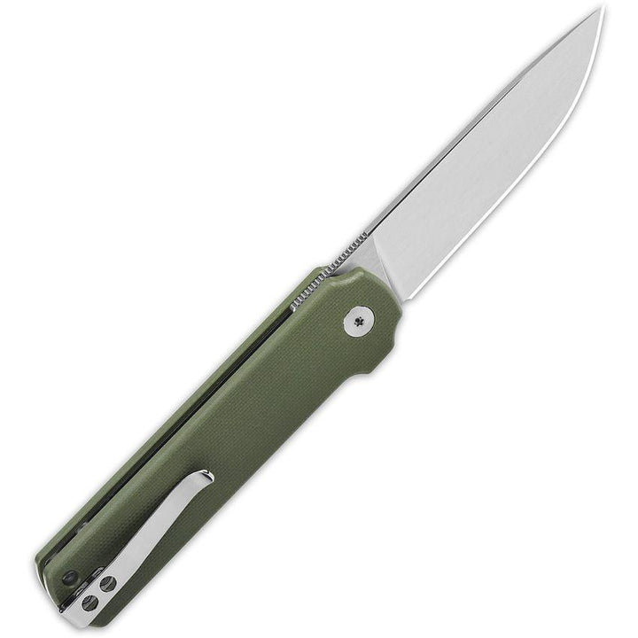 QSP Knife Lark Linerlock Green G10 Satin 14C28N Sandvik - Knives.mx