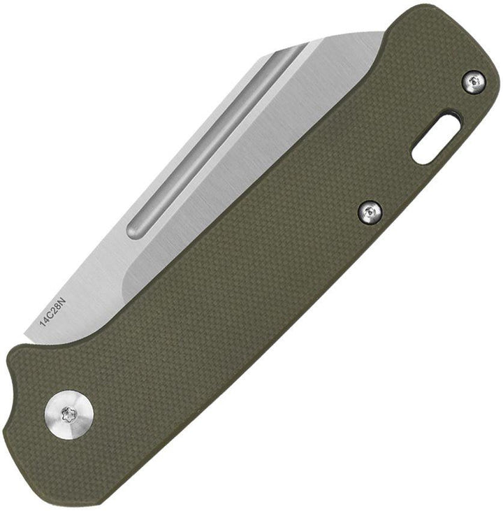 QSP Knife Penguin Slip Joint. Green G10 Satin 14C28N - Knives.mx