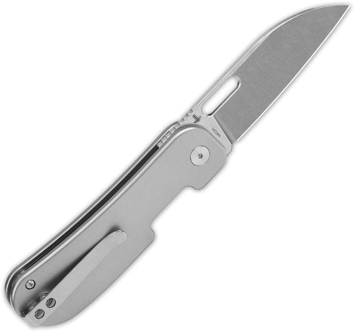 QSP Knife Variant PE Bead Blast Titanium Stonewash 14C28N Sandvik - Knives.mx