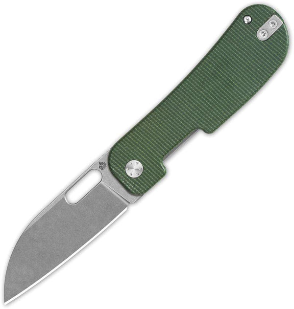 QSP Knife Variant PE Green G10 Stonewash 14C28N Sandvik - Knives.mx