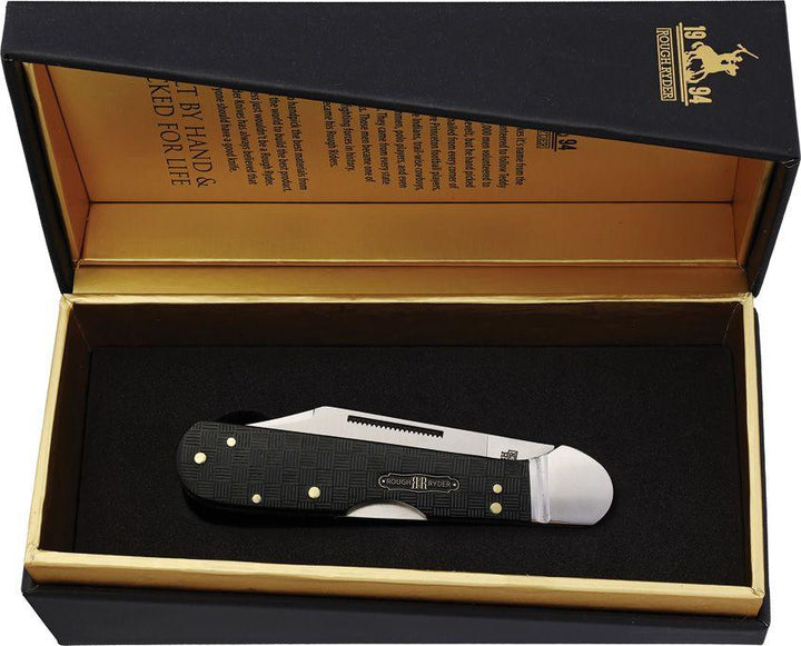 Rough Ryder Bearhead Copperhead Pakkawood Satin 440A - Knives.mx