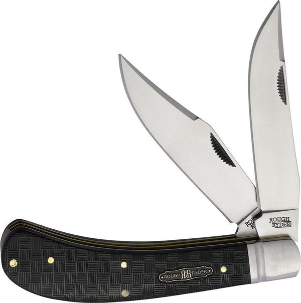 Rough Ryder Bearhead Saddle Horn Pakkawood Satin 440A - Knives.mx