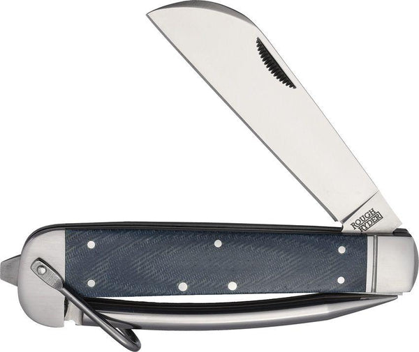 Rough Ryder Marlin Spike Denim Micarta Satin Sheepsfoot Stainless - Knives.mx